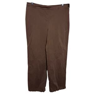 Coldwater Creek Brown Pants Women’s 14 – Wide Leg Stretch Trousers